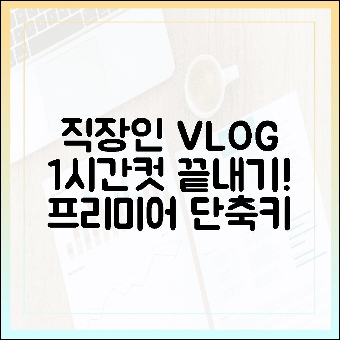 직장인 브이로그 편집, 퇴근 후 1시간 만에 끝내는 프리미어 프로 단축키 설정법 (다운로드 링크 포함 X)