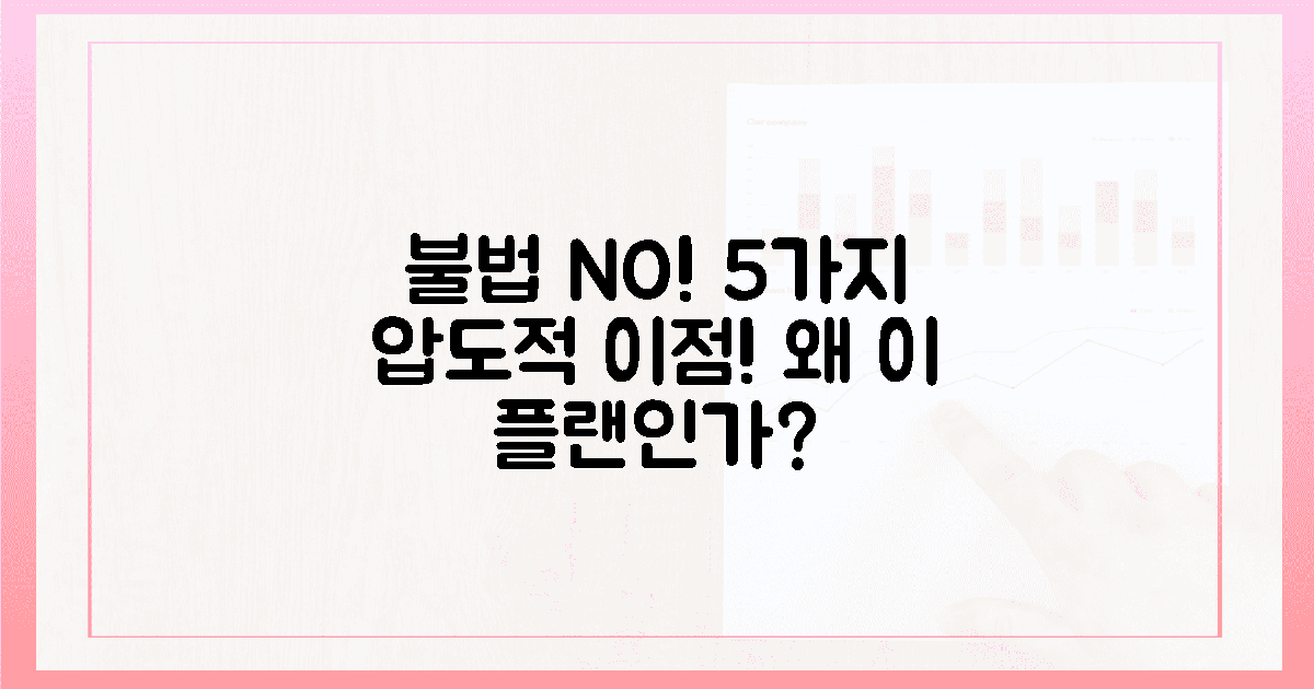 불법 노노! 5가지 압도적 이점, 왜 이 플랜인가?