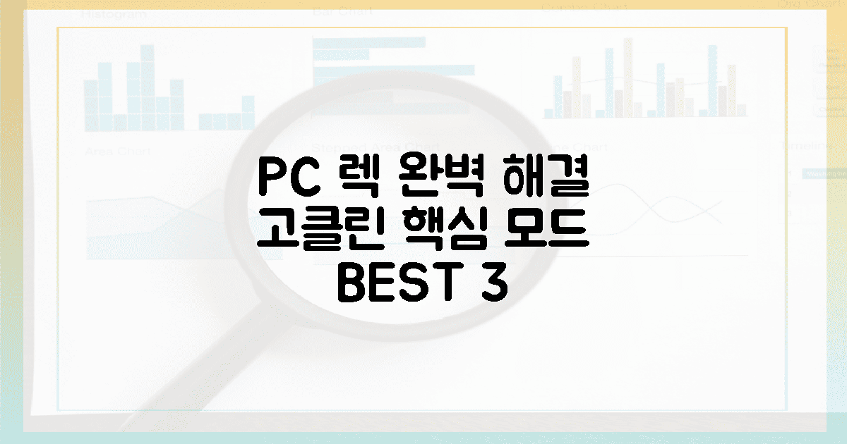 렉 걸리는 PC 구출할 고클린 핵심 모드 3선