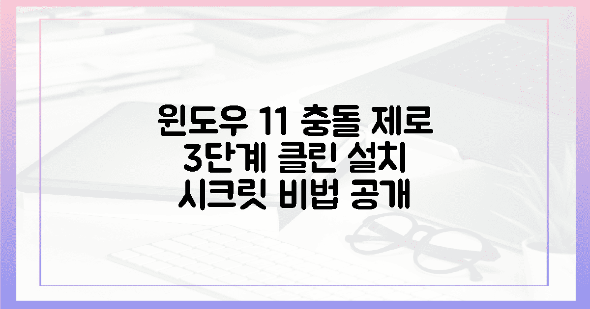 윈도우 11 충돌 제로, 3단계 클린 설치 시크릿
