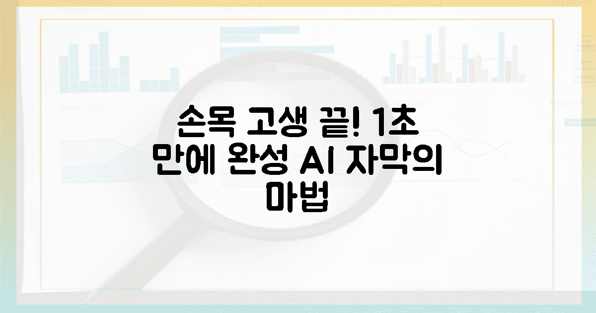 지친 손목을 달래는 1초 AI 자막의 마법