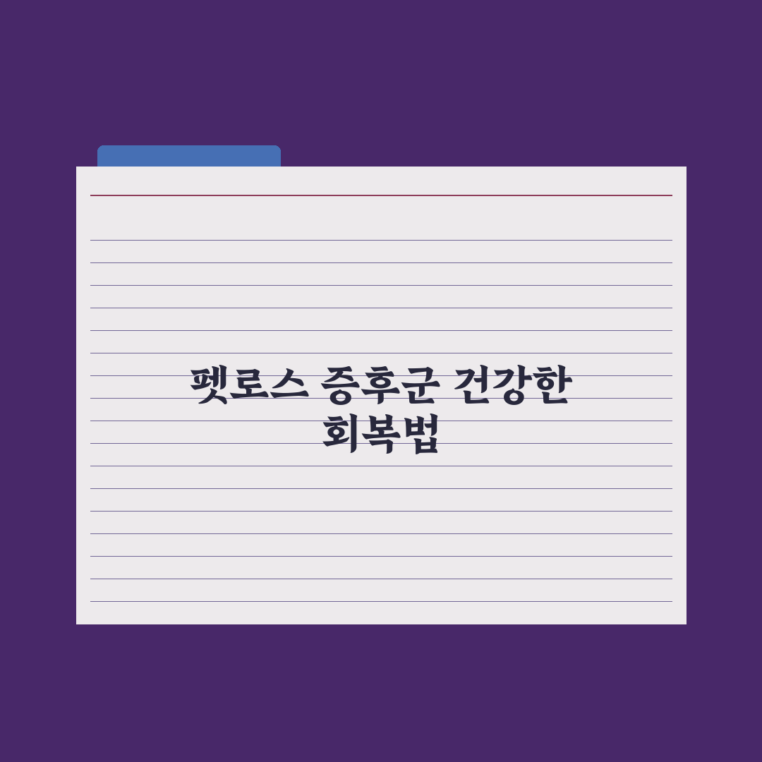 펫로스 증후군 극복하는 방법 핵심정리, 전문가가 분석한 5가지 단계별 전략