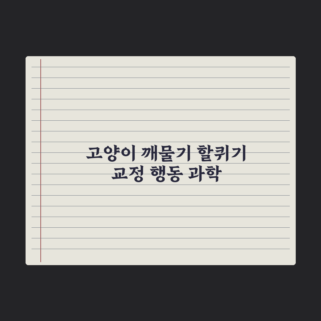 고양이 깨물기·할퀴기 교정법 완벽가이드: 전문가가 검증한 5단계 솔루션