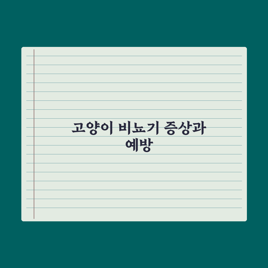 고양이 비뇨기 질환 - 증상과 예방 실전가이드: 수의사가 꼽은 5대 수칙