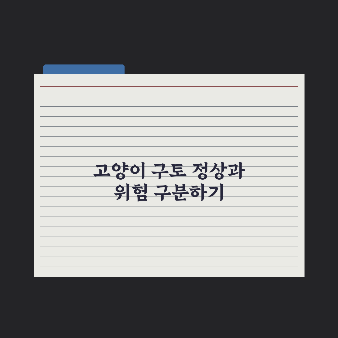 고양이 구토 - 정상 vs 위험 신호 구분 완벽가이드: 핵심 징후 5가지
