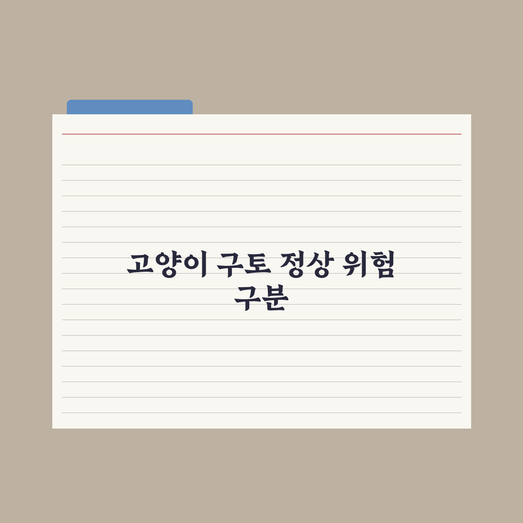고양이 구토 - 정상 vs 위험 신호 구분 완벽가이드: 핵심 징후 5가지