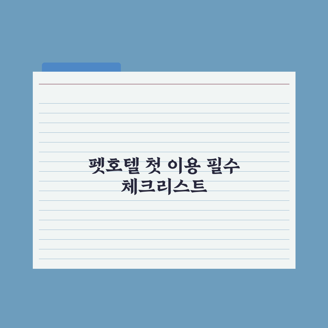 펫호텔 첫 이용 - 적응 팁과 준비물 완벽가이드, 전문가가 제안하는 5가지 안심 프로세스